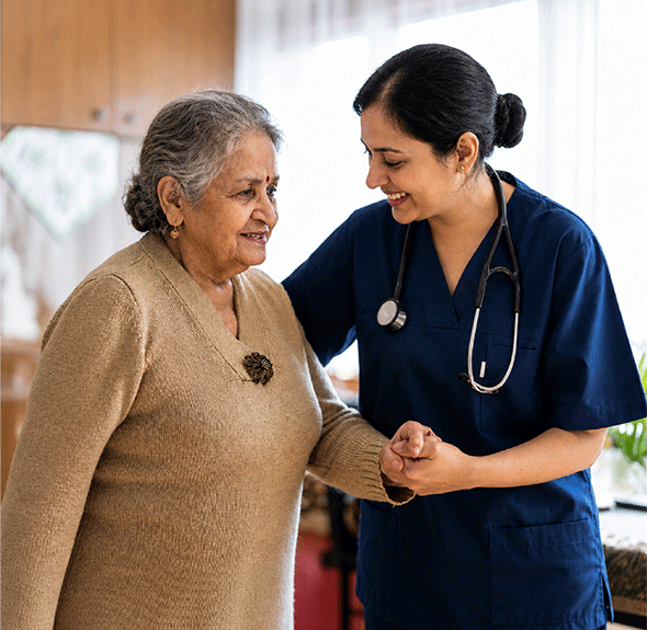 Professional healthcare at home